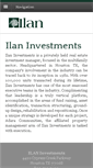 Mobile Screenshot of ilaninvestments.com